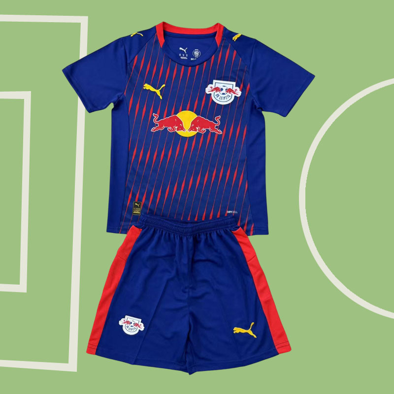 RB Leipzig bortatröja 2025/26 tröja och shorts för barn och vuxna