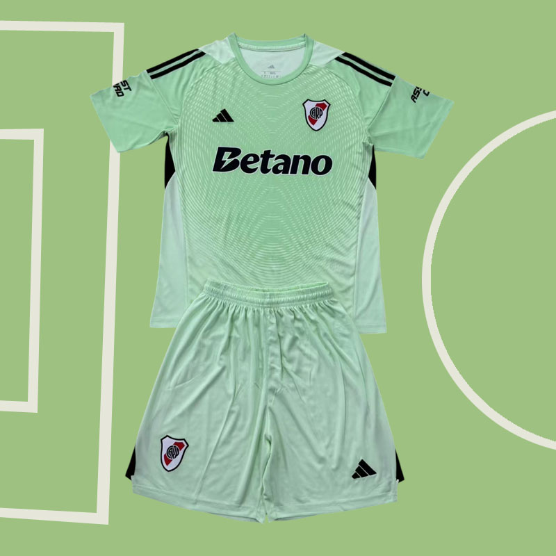 River Plate målvaktströja 2025/26 grön fotbollströja för barn och vuxna