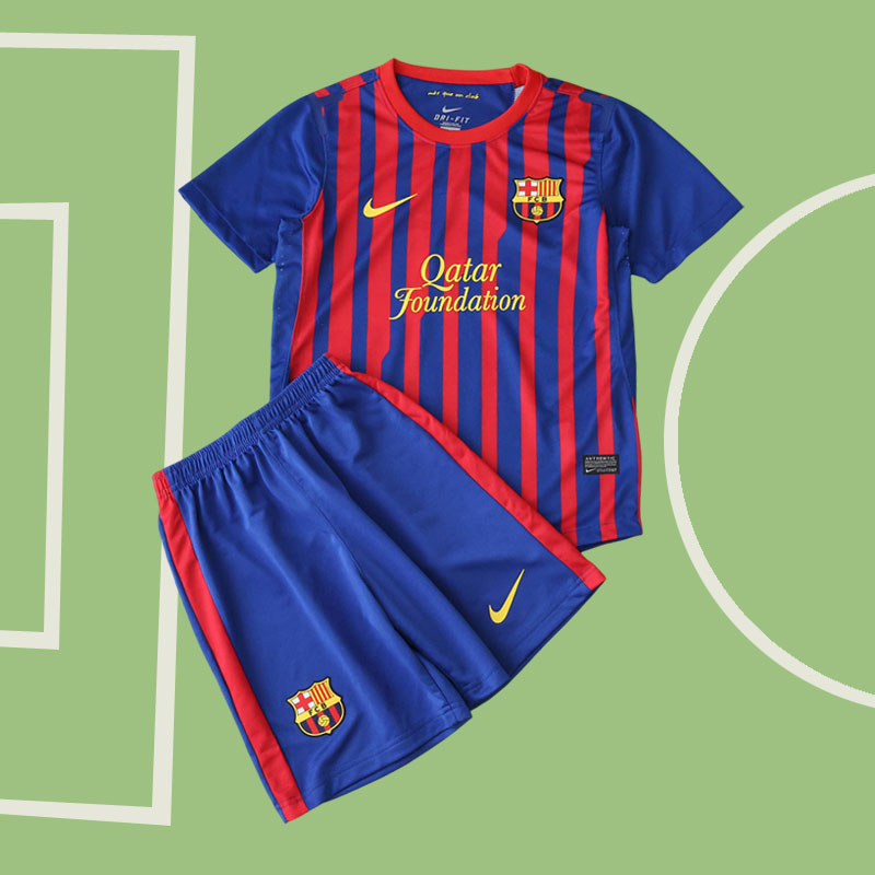Vintage FC Barcelona Hemmatröja Barn 2011/12