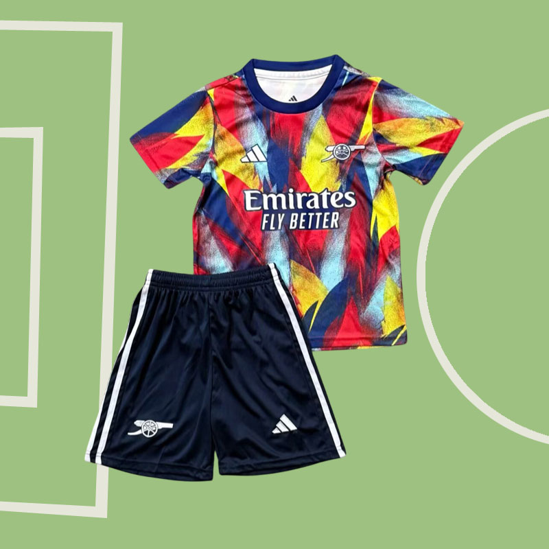 Arsenal 2025/26 träningskit barn - fotbollströja + shorts