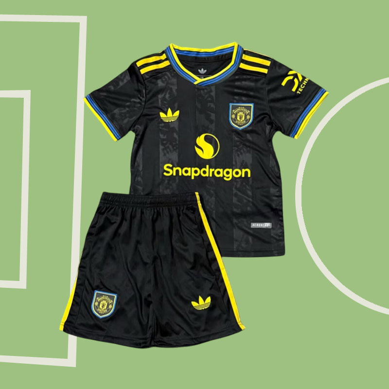 Barn fotbollskläder Manchester United 25/26 tredje kit