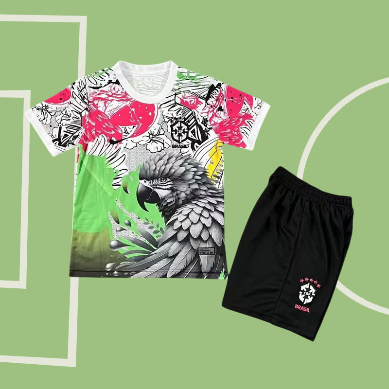 Brasilien barn fotbollströja specialutgåva 2025/26 - tröja och shorts