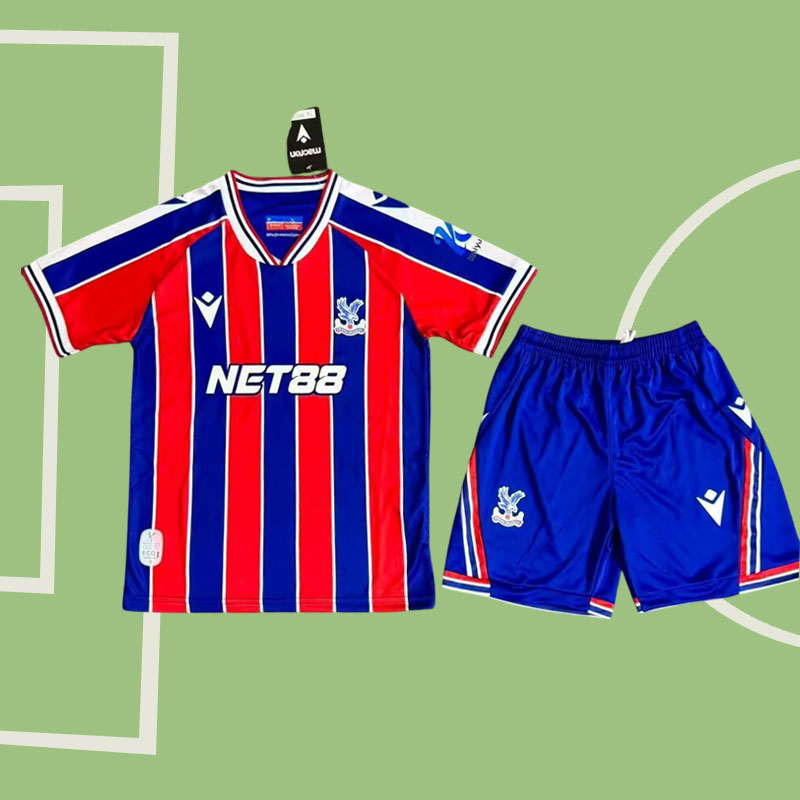 Crystal Palace hemmatröja 2025/26 barn fotbollströja med shorts