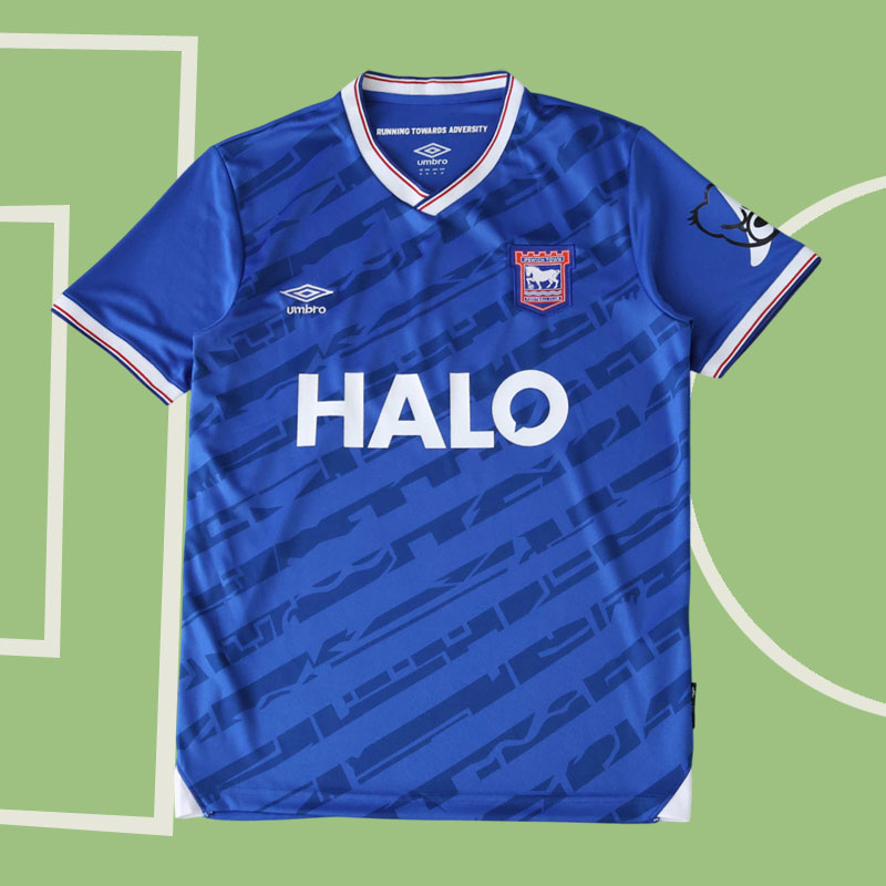 Ipswich Town hemmatröja 2025/26 blå tröja för män