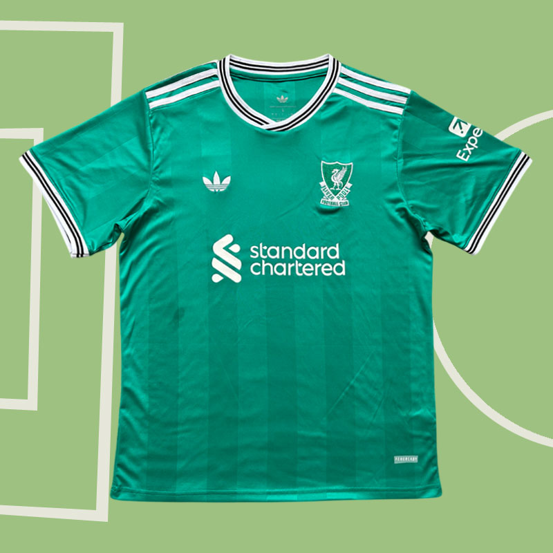Liverpool FC tredjetröja 2025/26 herr - grön fotbollströja