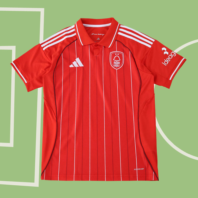 Nottingham Forest FC hemmatröja 2025/26 röd fotbollströja