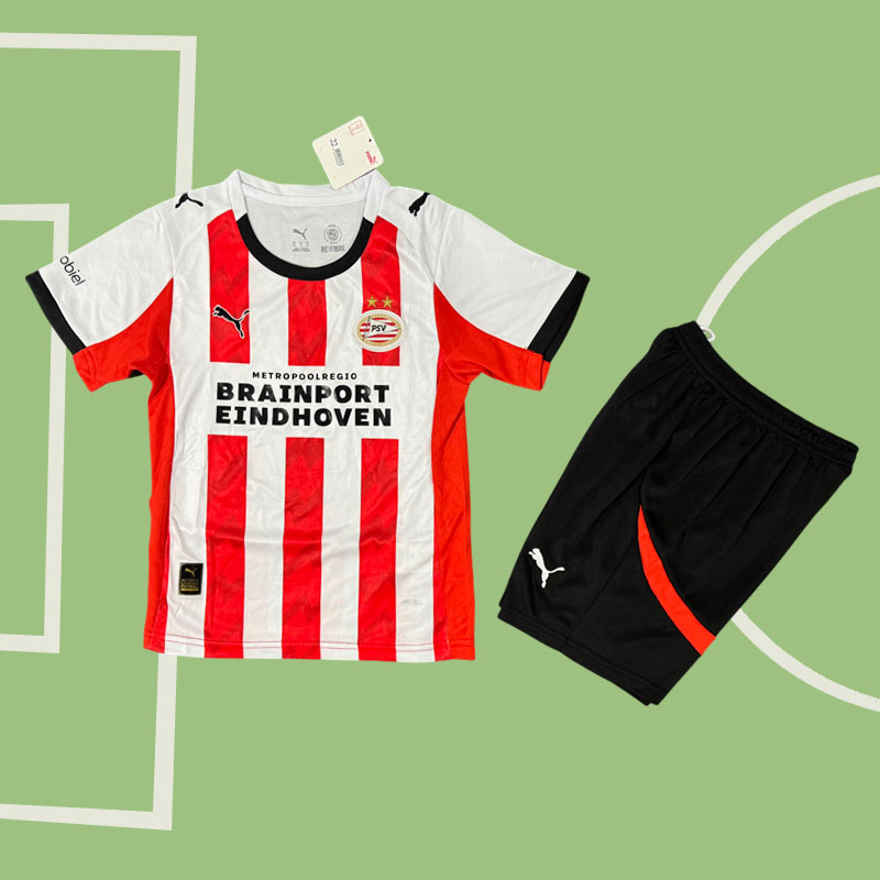 PSV Eindhoven 2025/26 hemmatröja för barn - fotbollskläder set