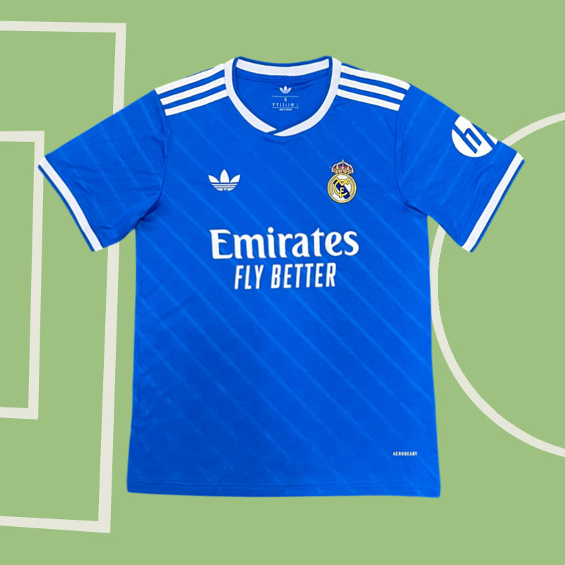Real Madrid tredjetröja 2025-2026 blå fotbollströja