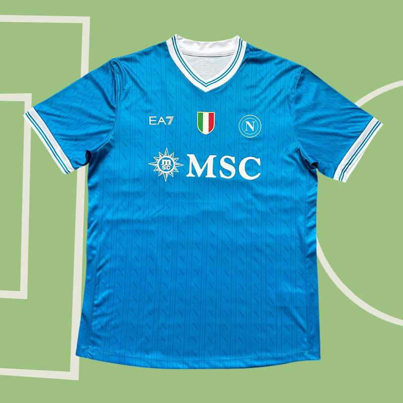SSC Napoli hemmatröja herr 2025/26 blå fotbollströja
