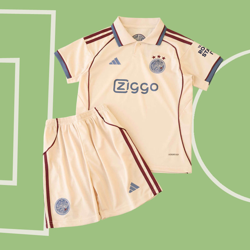 Ajax Amsterdam tredjeställ 2025/26 barn - tröja och shorts