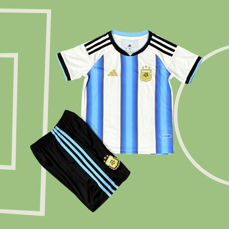 Argentina 2026 hemmadräkt för barn - fotbollströja och shorts set