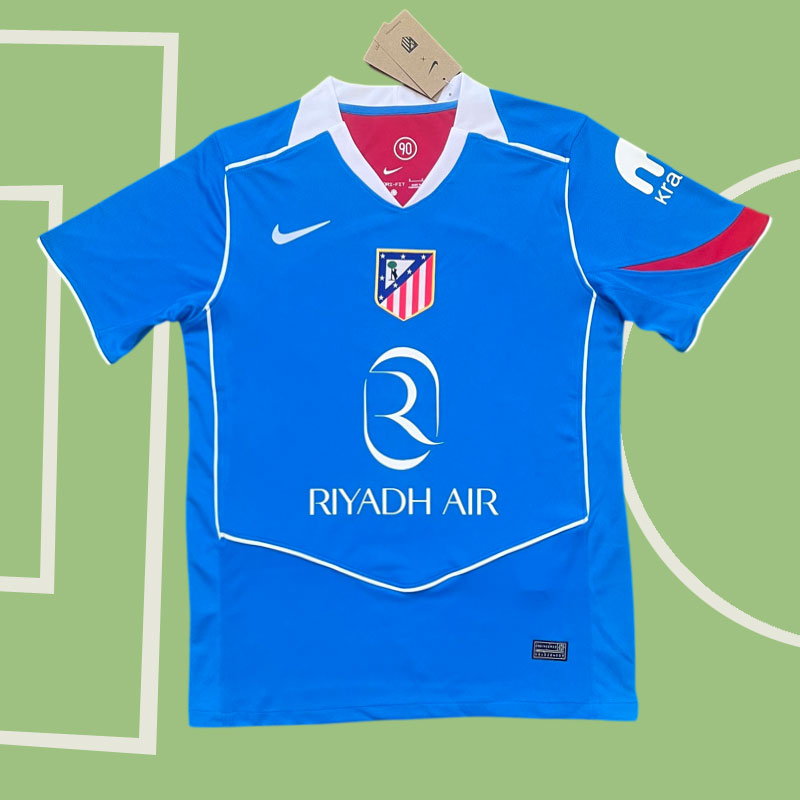 Atlético Madrid 2025/26 tredjetröja - blå fotbollströja för herr