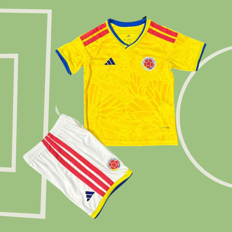 Colombia barn fotbollströja 2026 hemmaställ - tröja och shorts