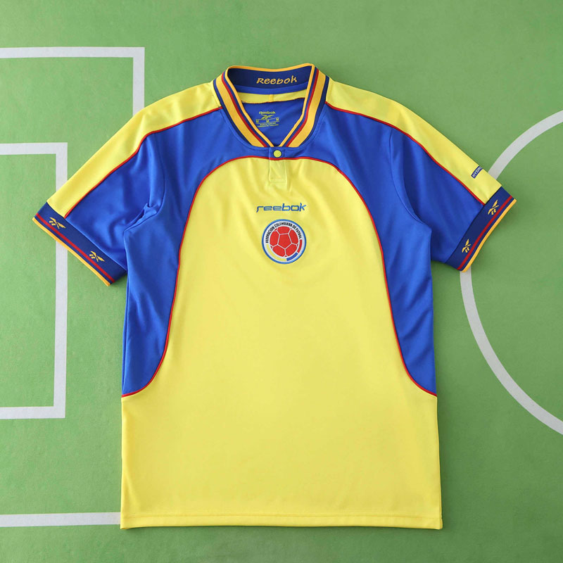 Colombia hemmatröja 2001 herr retro fotbollströja