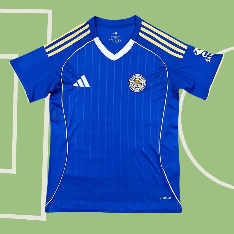 Leicester City hemmatröja 2025/26 herr blå fotbollströja