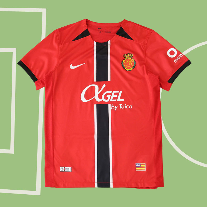 RCD Mallorca 2025/26 hemmatröja - röd fotbollströja för herr