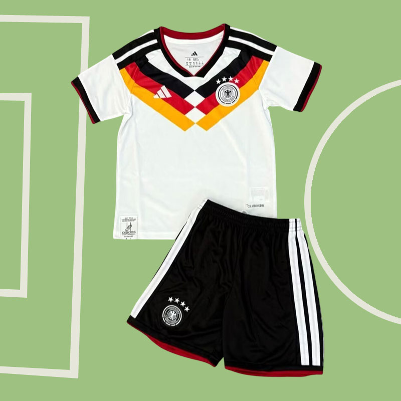 Tyskland barn fotbollskläder 2026 - hemmatröja och shorts