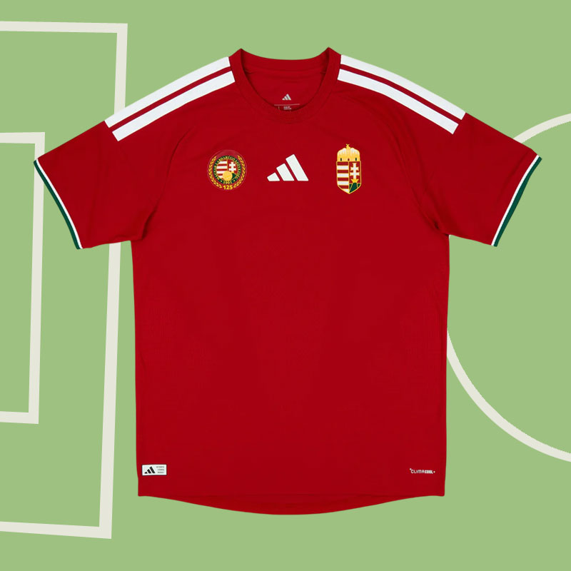 2026 VM Ungern hemmatröja herr - röd fotbollströja