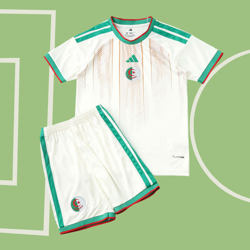 Algeriet 2026 fotbollströja barn - hemmatröja och shorts till VM