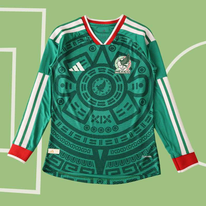 Herr långärmad Mexiko VM 2026 hemmatröja