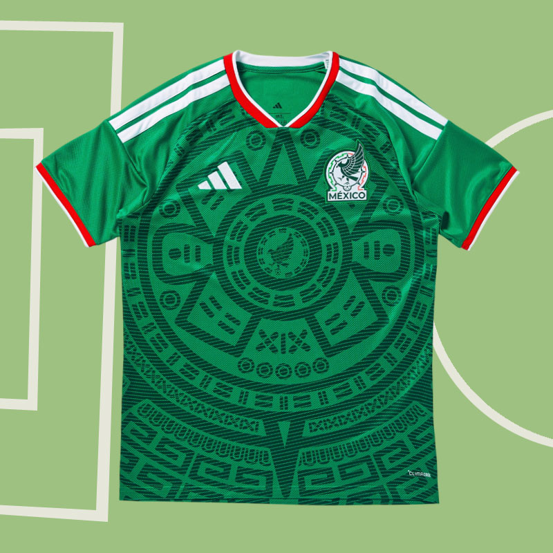 Mexiko 2026 VM hemmatröja – grön herr fotbollströja