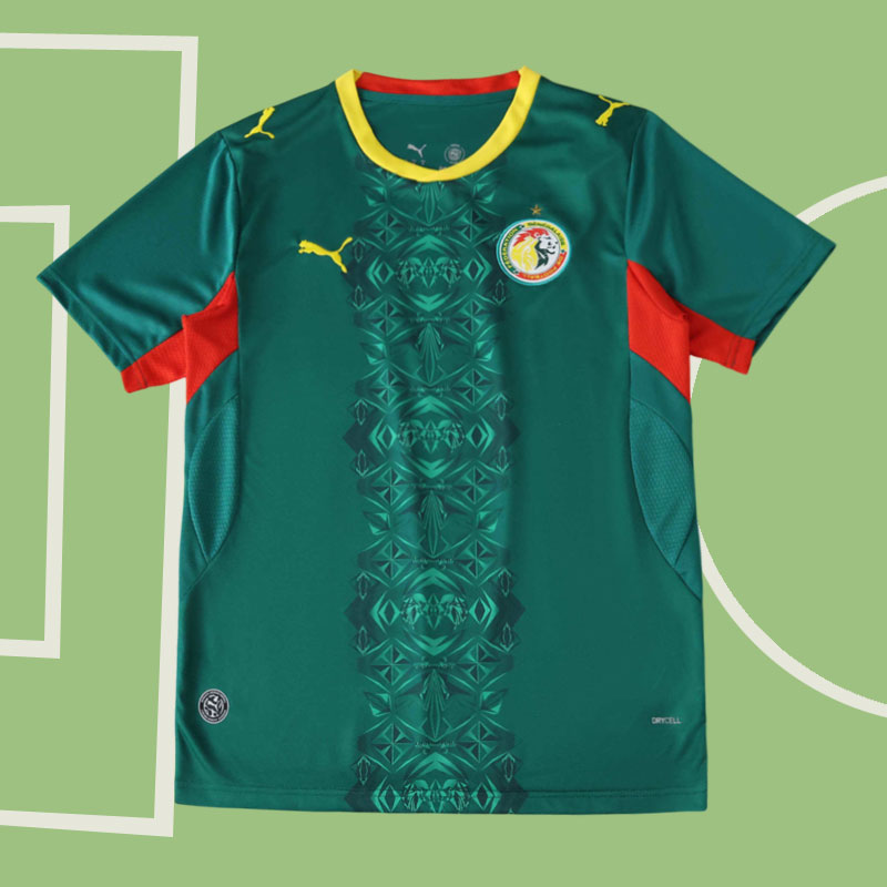 Senegal VM 2026 bortatröja - grön herr fotbollströja