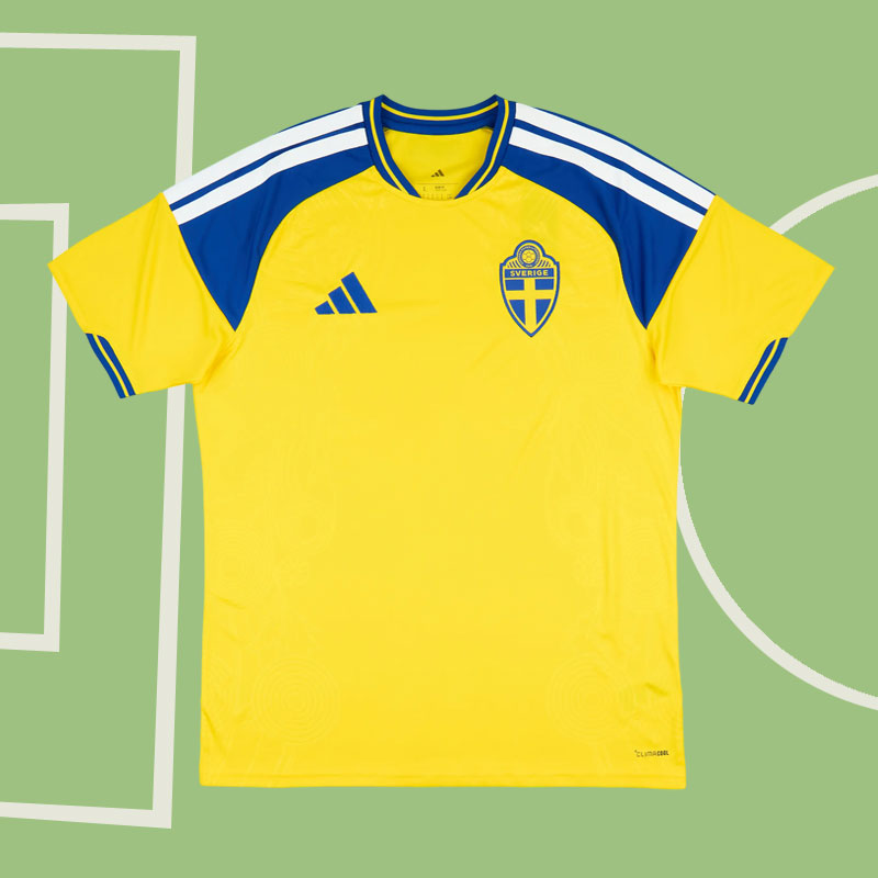 Sverige 2026 hemmatröja herr - gul fotbollströja för VM 2026