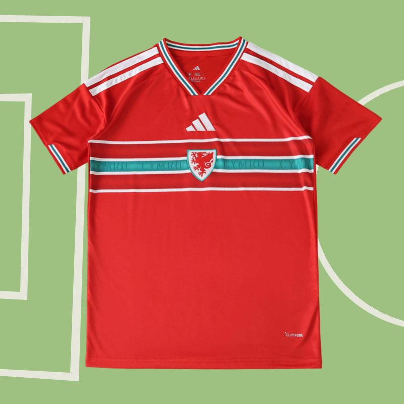 Wales fotbollströja för VM 2026 - röd herr hemmatröja