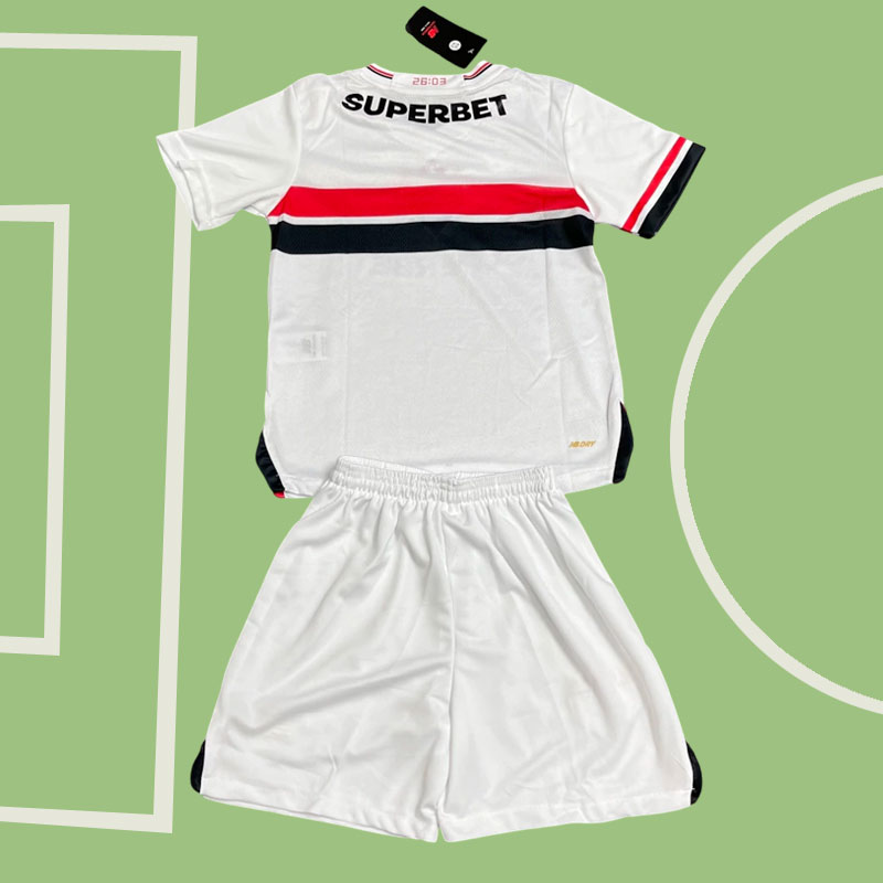 São Paulo 2025-26 hemmatröja för barn – komplett fotbollströja och shorts São Paulo 2025/26 hemmatröja för barn – komplett fotbollströja och shorts