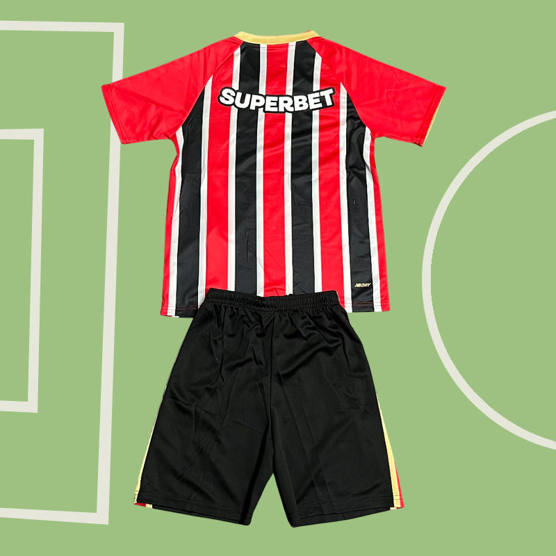 São Paulo FC barn bortatröja 2025-26 – fotbollströja + shorts set São Paulo FC barn bortatröja 202526 – fotbollströja + shorts set