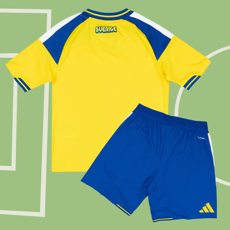 Sverige 2026 hemmakit barn – populärt gult fotbollströja Sverige 2026 hemmakit barn – populärt gult fotbollströja