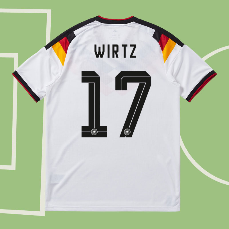 Tyskland VM 2026 hemmatröja för herr - Wirtz 17 landslagströja