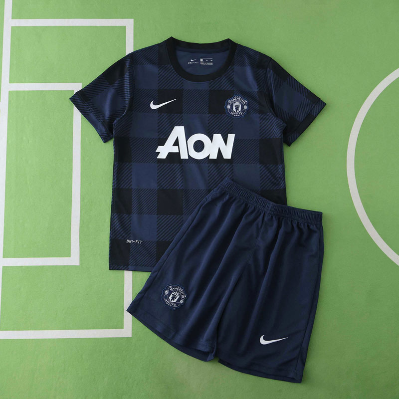 Manchester United 2013/14 retro bortatröja barn – fotbollströja + shorts