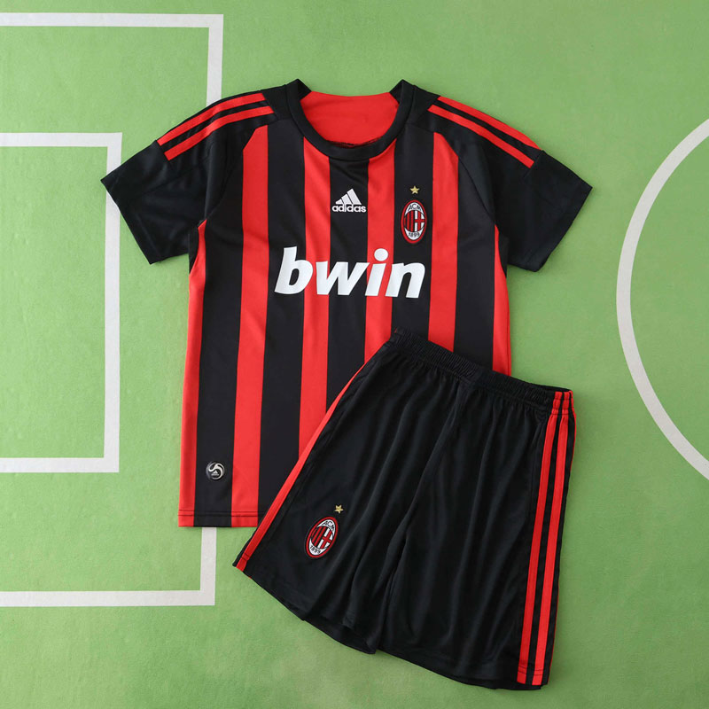 AC Milan 2008/09 barn retro hemmatröja - tröja och shorts
