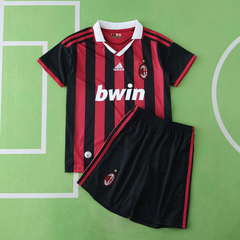 AC Milan 2009/10 retro hemmatröja barn - tröja och shorts