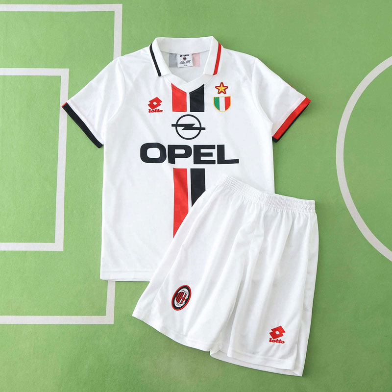 AC Milan bortatröja 1996/97 barn - retro set med shorts