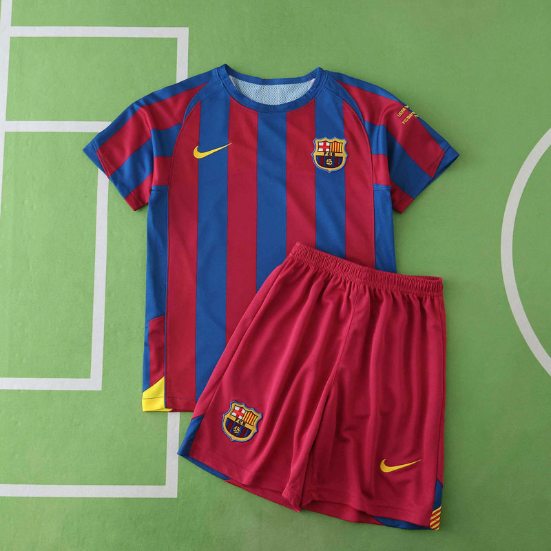 Barcelona 2005/06 hemmatröja barn – retro fotbollsställ