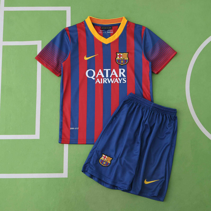 FC Barcelona 13/14 hemmatröja barn - fotbollströja och shorts set