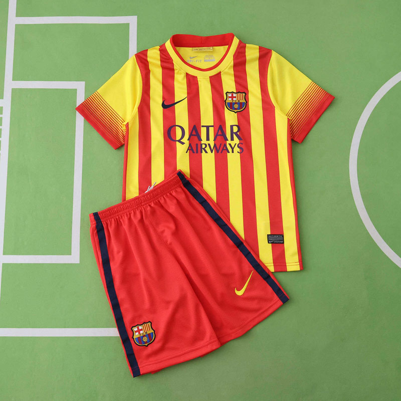 FC Barcelona barnset 2013/14 - retro bortatröja med shorts
