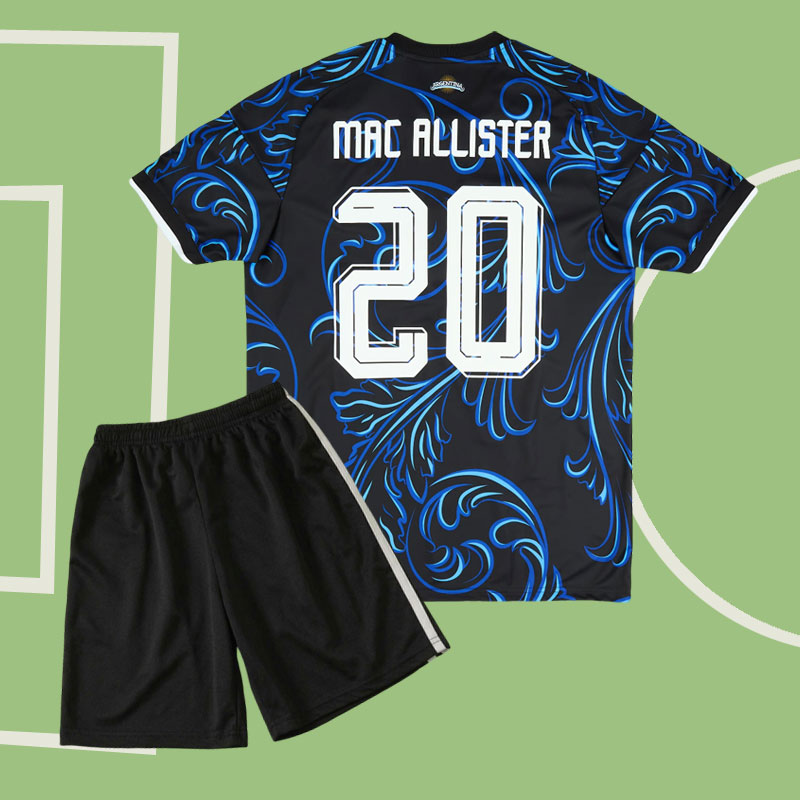 Argentina VM 2026 bortatröja barn med Alexis Mac Allister 20 tryck