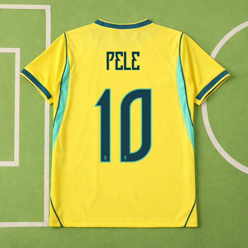 Brasilien landslagströja 2026 hemma - Pelé 10 tryck