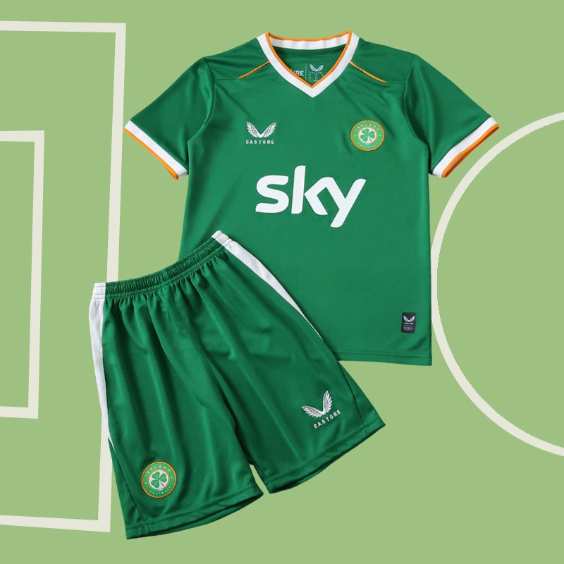 Irland 2026 VM hemmatröja barn – fotbollströja med shorts