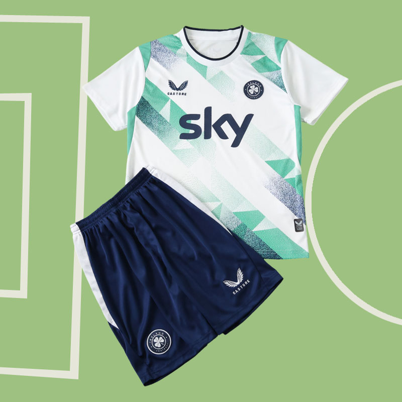 Irland bortaställ barn VM 2026 – fotbollströja och shorts set