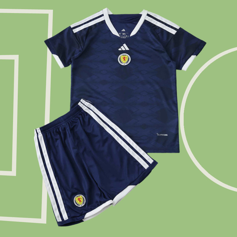 Skottland VM 2026 hemmatröja barn - fotbollströja och shorts set