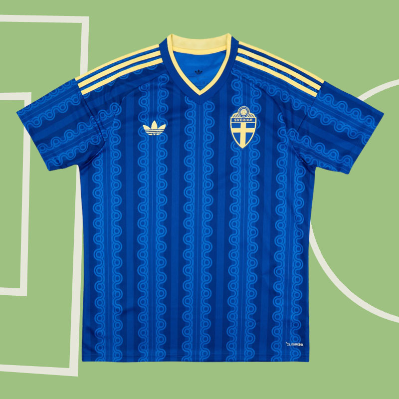 Sverige 2026/27 bortatröja – blå fotbollströja herr kortärmad