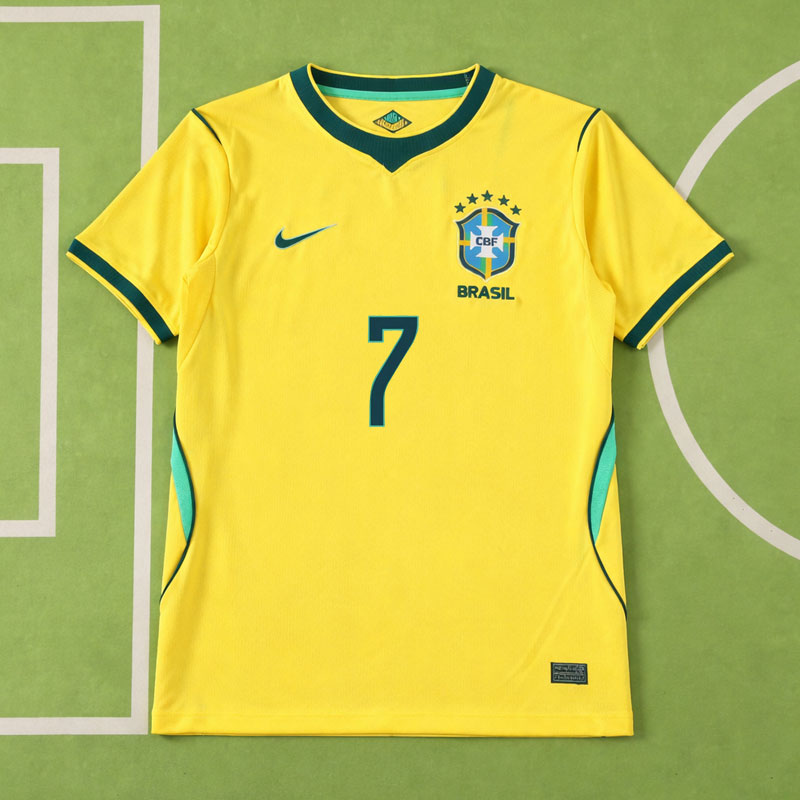 Vini Jr. 7 Brasilien 2026 Fotbollströja Herr Vini Jr. 7 Brasilien 2026 Fotbollströja Herr