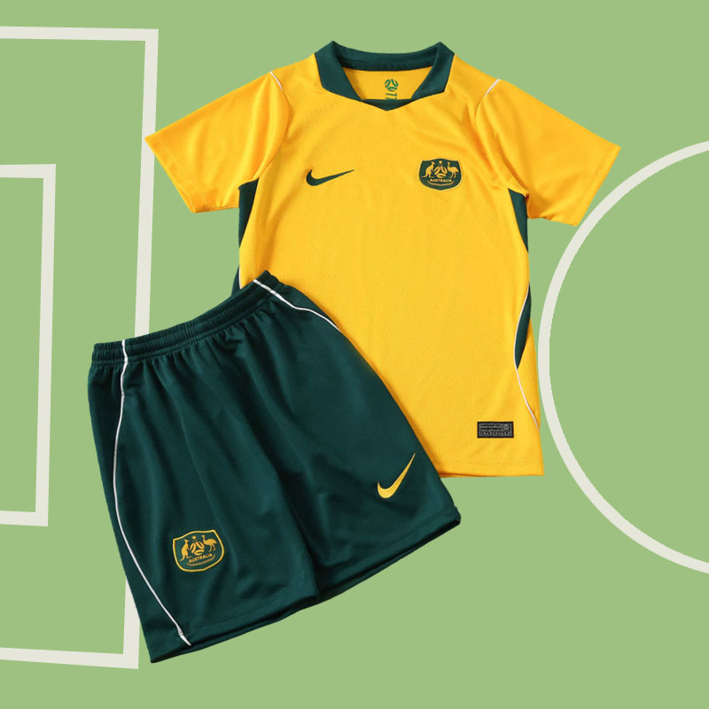 Australien VM 2026 hemmatröja barn - tröja + shorts VM 2026