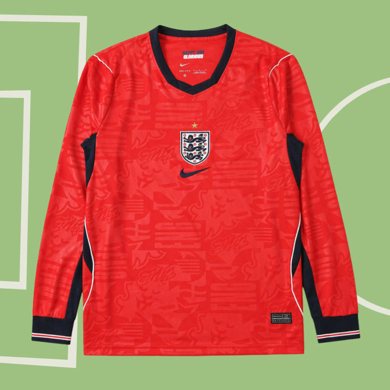 England VM 2026 bortatröja långärmad – fotbollströja herr