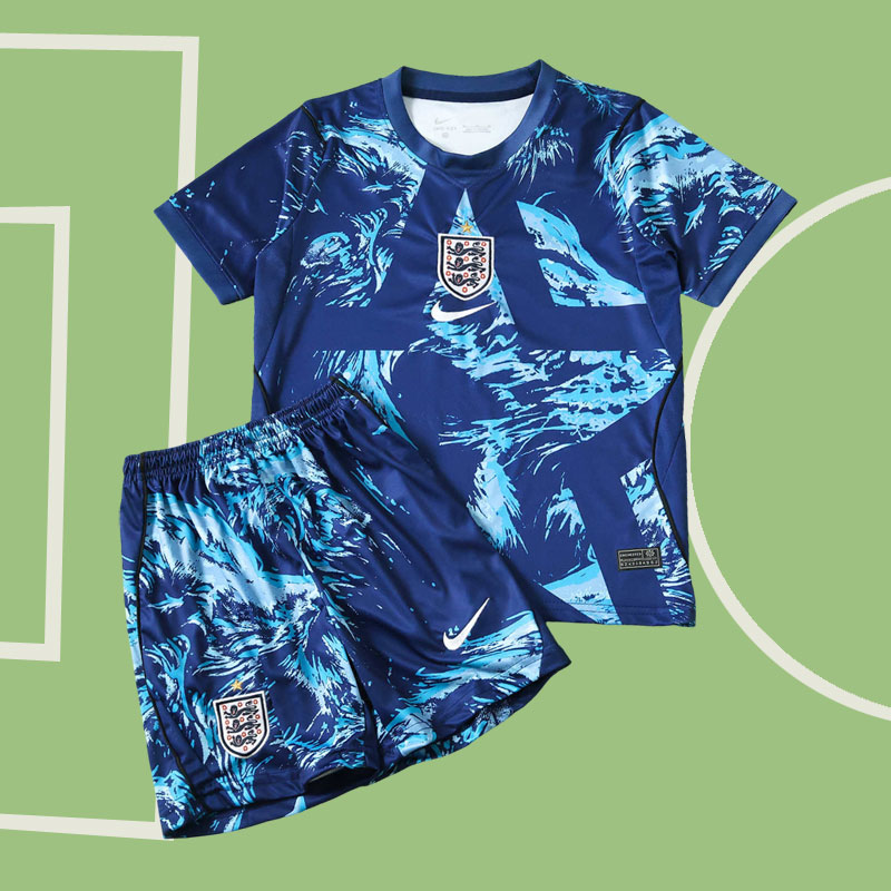England blå målvaktströja barn 2026