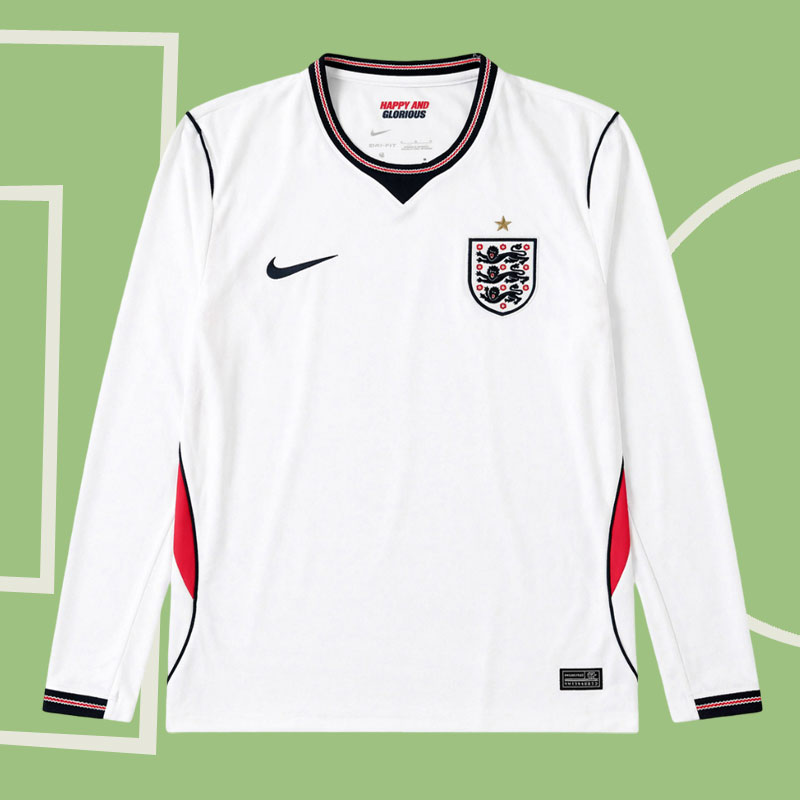 England hemmatröja VM 2026 långärmad - vit tröja herr